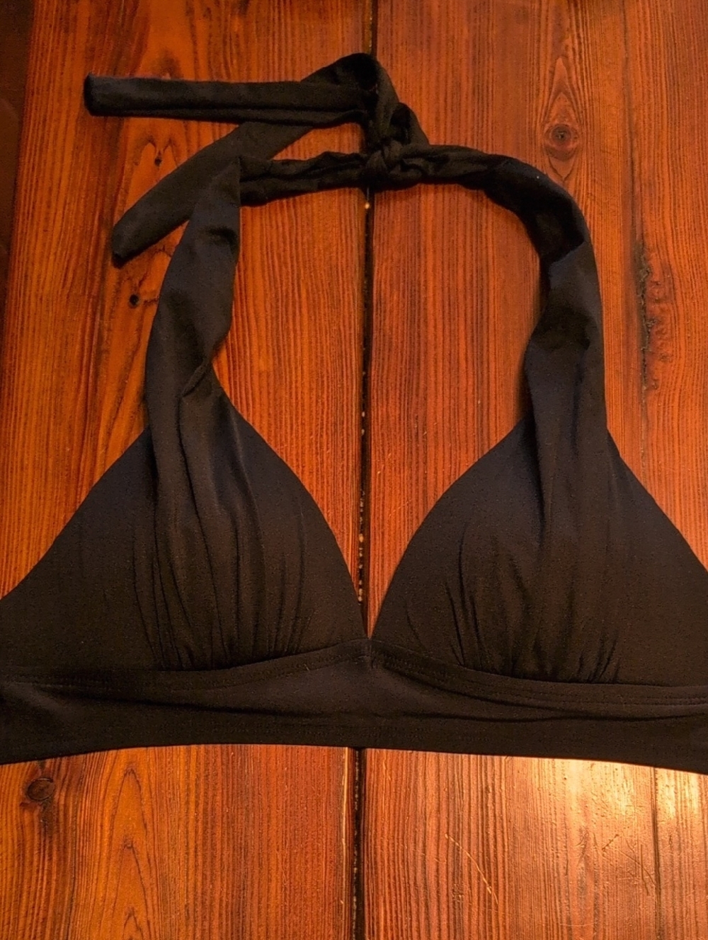 *SOLD* Kona Sol Black Swim Top Size Small